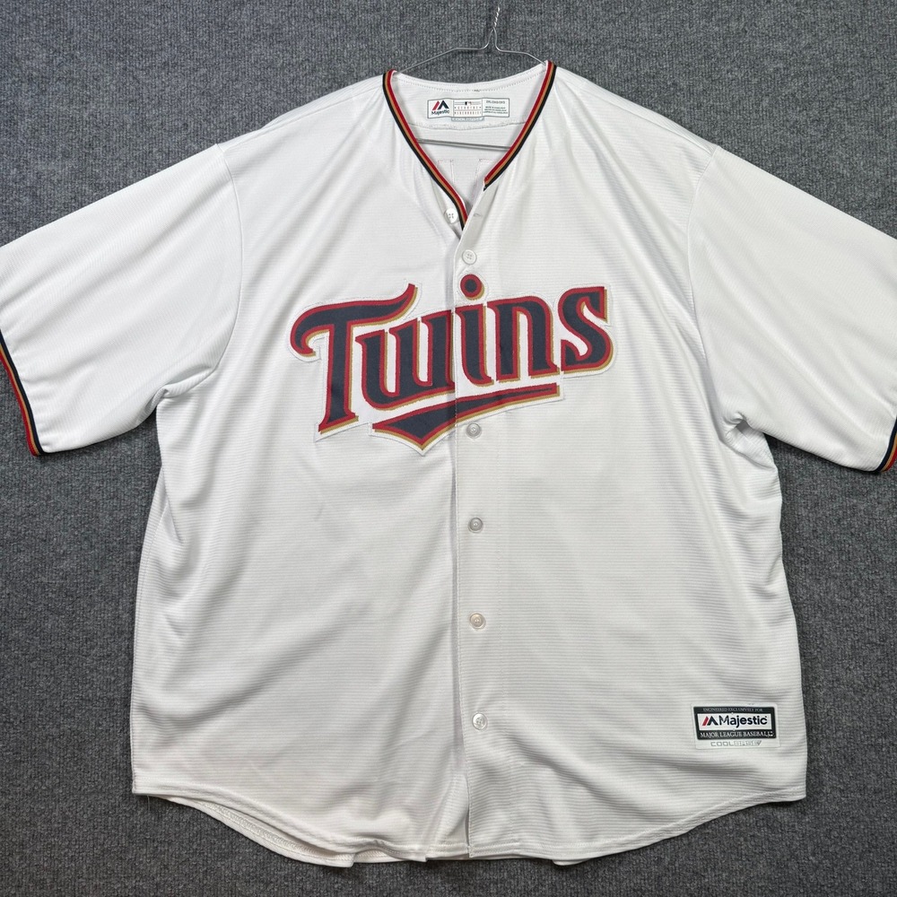 Minnesota Twins Miguel Sano 22 Majestic Baseball Jersey Mens 2XL White Cool Base